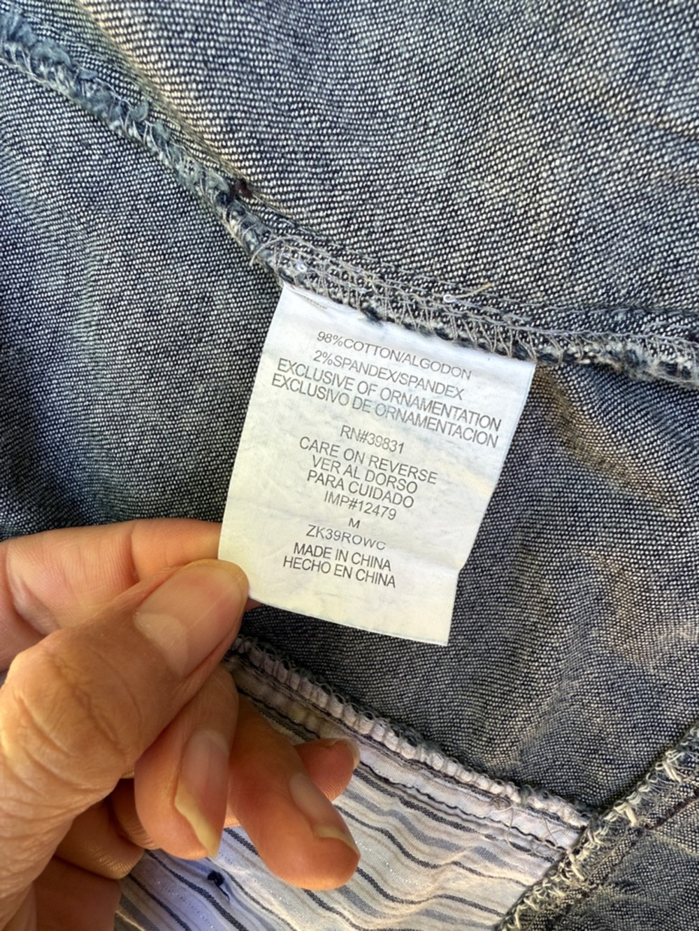 Jolt Indigo Denim Ruffle-Trim Buttoned Vest - Picture 3 of 5